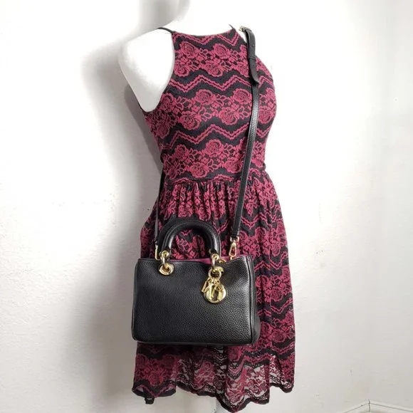 100% Authentic Christian Dior Black Handbag & Crossbody Bag - Picture 16 of 16